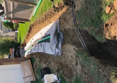 French Drain & Grading Project in Westport, CT