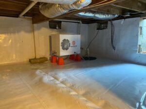 Santa Fe dehumidifier installation. Avoid moisture in your crawlspace to ensure for better air quality!