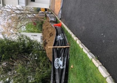 French Drain & Grading Project in Westport, CT