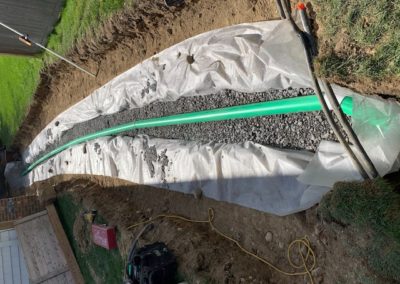 French Drain & Grading Project in Westport, CT