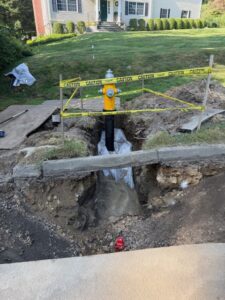 Main Line Water Supply System Installation in Greenwich, CT by Advanced Basement Solutions of Connecticut